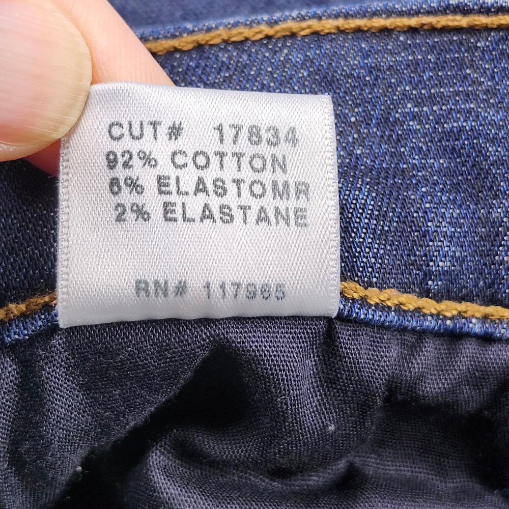 J Brand Remy Jeans Womens 26 Blue Storm Raw Hem Flare Made in USA Hipster Boho - Picture 8 of 9